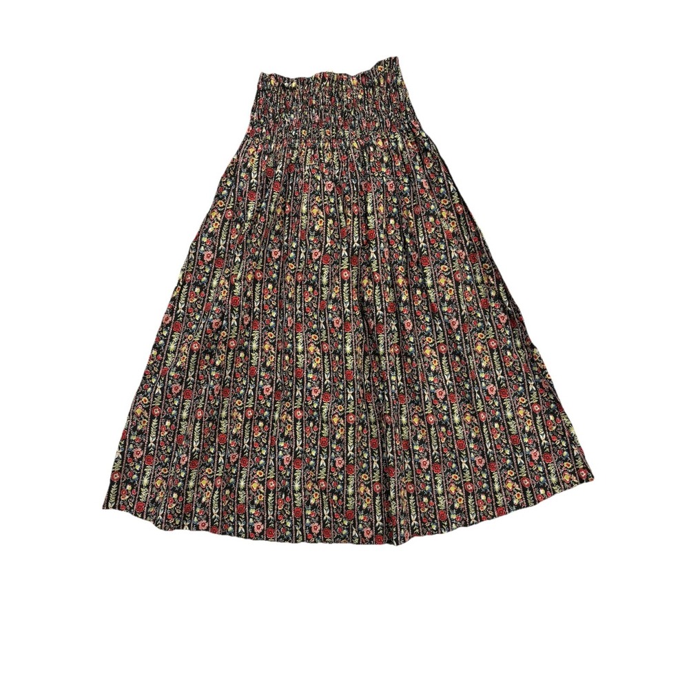 The GREAT The Canary Floral A-Line Midi Skirt Floral Women's 1 Small MSRP $275 - Picture 5 of 12